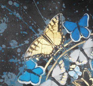 "Papillion" swallowtail detail 